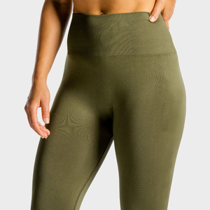 Leggings de sport pour femmes, couleur unie, taille élastique, respirants, séchage rapide, pantalons de compression pour la musculation et les exercices - Product Image 6