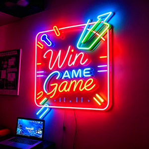 Lettres en relief néon style LED, enseigne commerciale 3D rectangulaire illuminée pour devanture de magasin, enseigne de magasin pour extérieur - Product Image 2