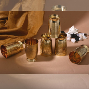 Royal Brass Luxury Tumbler-<b>Large</b> Capacity Reusable Leak-Proof Food <b>Safe</b> Portable for Wedding Home & Office Use - Product Image 3