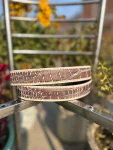 Ceinture formelle en cuir de vachette véritable avec boucle à ardillon en fer, personnalisable par broderie ou impression par transfert thermique, largeur 3,5 cm - Product Image 2