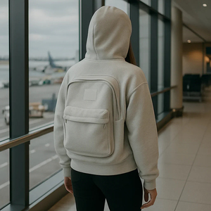 Sweat à capuche zippé personnalisé pour homme – Manches longues, doux, confortable, coupe décontractée, style streetwear décontracté pour tous les jours - Product Image 4