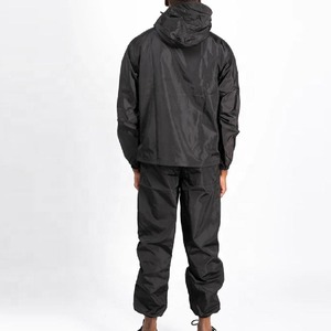 Top Quality Men's Windproof Breathable Nylon Windbreaker Tracksuit Full <b>Zip</b> Plus Size Custom Logo Set - Product Image 1