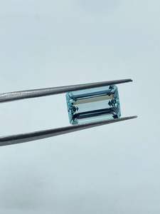 Piedra Preciosa de Aguamarina Natural de Alta Calidad, Corte Baguette Azul Cielo, Forma Rectangular, 2.15 Quilates, 6.50x10.30mm - Product Image 4