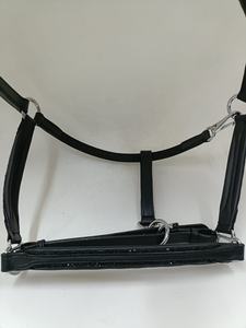 Accesorios de sillín Inglés/occidental de alta calidad Halter de cuero de caballo de piedra de roca negra - Product Image 3