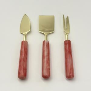 Nuevo Producto: Juego de Cuchillos para Queso y Frutas de Acero Inoxidable con Mango de Resina, Juego de Herramientas para Queso para Uso en el Hogar, Hoteles y Restaurantes - Product Image 3