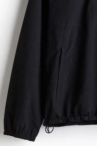 Custom Overhead media cremallera impermeable poliéster pulóver cortavientos negro Streetwear Color bloqueo chaqueta para los hombres - Product Image 3