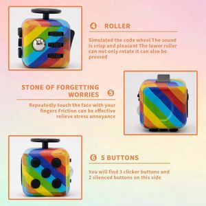 Paquete de 4 Cubos Sensoriales Silenciosos y Audibles para Aliviar la Ansiedad en Adultos - Product Image 2