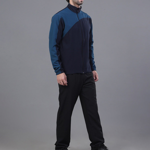 Ensemble de survêtement de sport deux pièces Rohzen pour homme, grande taille, 100 % coton, avec capuche et cordon de serrage, en polaire technique léger, pour la gym et le fitness - Product Image 3