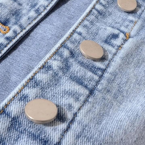 New Fashion Casual Winter Men's Denim <b>Rhinestone</b> <b>Jacket</b> Stand Collar Customized Color Front OEM Service Waterproof Breathable - Product Image 3