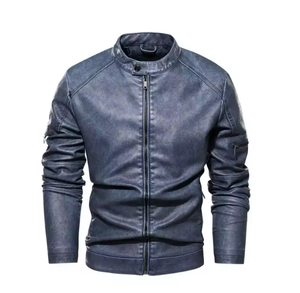 Chaqueta de Cuero Clásica para Hombre, Hecha a Mano, con Interior - Product Image 6