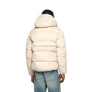 เสื้อแจ็กเก็ตตัวยาวมีซิปสำหรับผู้ชาย, เสื้อแจ็กเก็ตตัวยาวกันน้ำได้มีหลายสีให้ความอบอ่ับเบิลสำหรับฤดูใบไม้ร่วงฤดูหนาว - Product Image 4