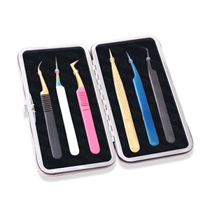 OEM Acceptable Stainless Steel Eyelash Extension Tweezers Magnetic <b>Case</b> Superior Quality Impact Resistant Tool Organizer - Product Image 5
