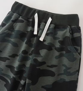New Spring/Autumn 3pcs Solid Fleece Cargo Sweatpants for Boys 100% Cotton & Slight Stretch Fabric Outdoor Outfit made Bangladesh - Product Image 4
