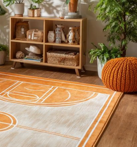 Alfombra de Lana/Seda Hecha a Mano con Diseño Abstracto, Color Amarillo Vibrante, Ecológica, Antideslizante, Moderna, de Pelo Plano, 12 mm de Grosor - Product Image 5