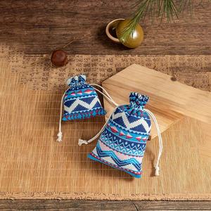 Handmade Eco Jute Jewelry Bags Small <b>Drawstring</b> <b>Pouch</b> for Wedding and Party Favors - Product Image 5