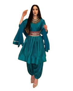 Afghani Kuchi Modern Lace Appliques Floral Print Knee-Length A-Line Wedding Dresses Women Customizable <b>Sizes</b> Colors <b>Top</b> Selling - Product Image 1