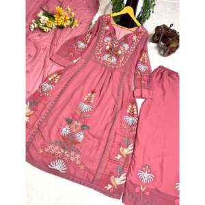 Beau haut et bas pour femmes avec Dupatta pour les fêtes Ensemble élégant - Product Image 5