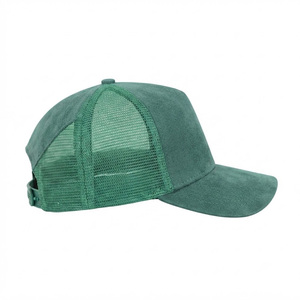 Green Mesh Trucker <b>Hat</b> 6-Panel Adjustable Unisex Casual Cap Spring <b>Summer</b> Style - Product Image 5