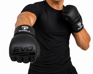 Dumela EVO MMA Gloves Matte Black Leather Breathable Customizable <b>Dummy</b> Gloves High Quality Custom Logo Protective Training Gear - Product Image 4