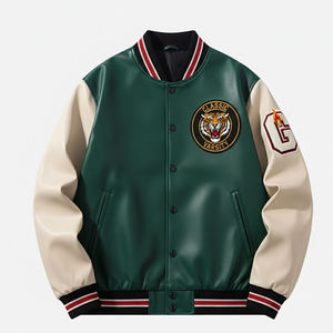 อุตสาหกรรมเสื้อผ้าหรูหรา LUXE ATTIRE เสื้อแจ็คเก็ตวาร์ซิตี้คุณภาพสูง ดีไซน์แบบ Letterman สำหรับผู้ชายและผู้หญิง สไตล์สตรีทแวร์ฤดูหนาว ขายส่ง - Product Image 2