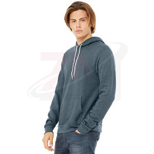 ผู้ผลิตขายส่งเสื้อฮู้ดดี้โอเวอร์ไซส์แบบกำหนดเอง ผ้าฝ้ายผสม 350 แกรม บุขนด้านใน แบบถัก ดีไซน์เรียบ - Product Image 2