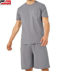 Conjunto de Camiseta y Pantalones Cortos Deportivos para Hombre de Alta Calidad, Ropa Deportiva Transpirable para Gimnasio y Entrenamiento, Fabricante, Suministro al por Mayor - Product Image 1