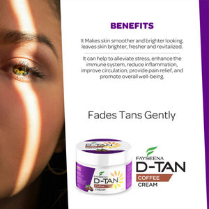 Crème bronzante Fayseena Natural Coffee D-Tan SPF 50+ Ultra Dark à la vitamine C, fabriquée en Inde, nettoyage en profondeur des pores, purification des pores - Product Image 4