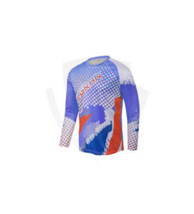 Polo de course moto personnalisé respirant imprimé par sublimation avec nom d'équipe de motocross, séchage rapide, anti-UV, maillot de motocross - Product Image 2
