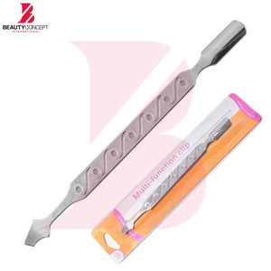 Pousse-cuticules en acier inoxydable à double tête, éliminateur de peaux mortes, outils de manucure, nettoyage des saletés, outils de nail art - Product Image 5