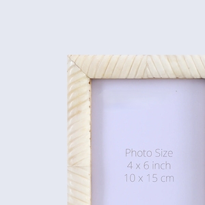 Cadre photo personnalisé en os incrusté, décoration artistique faite à la main - Product Image 2