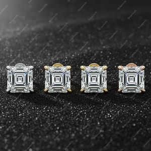 ราคาขายส่ง เพชรทรง Asscher เจียระไนแบบ Brilliant เกรด DEF VVS VS1 เพชรเพาะเลี้ยงในห้องปฏิบัติการ 1 กะรัต-4 กะรัต HPHT CVD รับรองคุณภาพ เพชรเม็ดเดี่ยวสำหรับทำเครื่องประดับ - Product Image 2