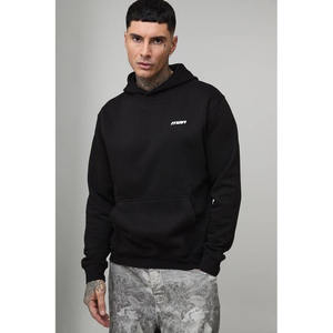 Sudadera con Capucha de Felpa de Poliéster/Algodón de Alta Calidad al por Mayor, 430 g/m², 370 gramos, Corte Regular, Lisa, para Invierno - Product Image 4