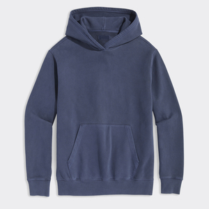 100% Cotton Terry Winter Hoodie for Men-Custom Pullover Hooded Sweatshirt Quick Dry & Breathable High Street Vintage Style - Product Image 3