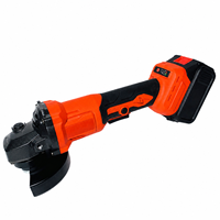 Ensemble d'outils rouges BOLIU 4 pièces à monter soi-même, perceuse électrique 10 mm, meuleuse d'angle 125 mm, marteau électrique, clé électrique, batterie lithium 21 V