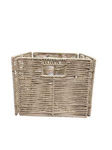 Best Selling Folding Paper Rope <b>Storage</b> <b>Basket</b> Bamboo Wholesale <b>Storage</b> Containers for Home and Kitchen Use - Product Image 1
