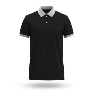 Nouveau design – Chemise de golf unisexe pour homme et femme, 100 % coton, unie, anti-plis, manches courtes, options personnalisables - Product Image 4
