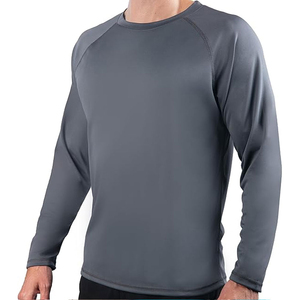Spandex/Polyester <b>Men's</b> <b>Compression</b> Rash Guard Swimwear Short Sleeve Breathable 180g Custom Brand <b>for</b> Outdoor Sports Cycling - Product Image 4