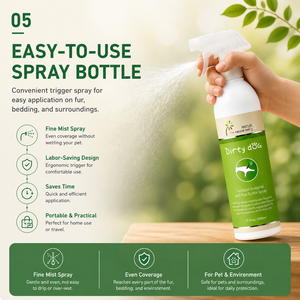 Spray anti-puces et anti-tiques naturel Mr.Tail 120ml, à base de plantes, parfum frais, toutes saisons, pour chiens, soins écologiques pour animaux de compagnie - Product Image 3