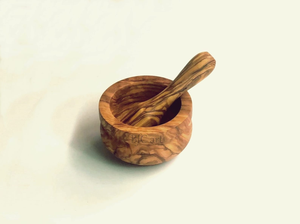 Handcrafted Wooden Mortar and Pestle Set Natural Wood Grain <b>Herb</b> Spice <b>Grinder</b> Durable Manual Kitchen Tool - Product Image 2