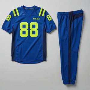 Uniformes de Fútbol Americano Sublimados Resistentes, Números Personalizados en Tela Tackle Twill, Ropa Deportiva de Alta Resistencia, Manga Corta - Product Image 1