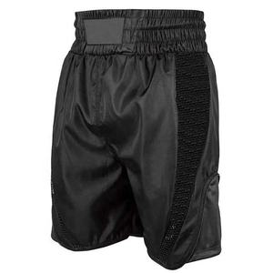 Top Trending Black-Color MMA Boxing Shorts For Men Comfortable Soft-Fabric Custom Spandex-Polyester Boxing Shorts - Product Image 1