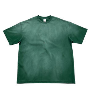 เสื้อยืดแขนสั้นทรงโอเวอร์ไซส์สไตล์วินเทจสำหรับผู้ชาย พิมพ์โลโก้ได้ตามต้องการ ขายดี เป็นมิตรต่อสิ่งแวดล้อม ระบายอากาศได้ดี ผลิตจากผ้าฝ้ายแท้ 100% สีพื้น - Product Image 3