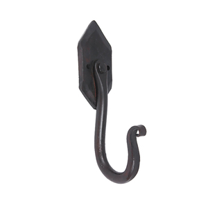 Rustic Metal Wall <b>Hook</b> Heavy-Duty Single Coat <b>Hook</b> for Home Bathroom Clothing Storage Installation with Drill - Product Image 3