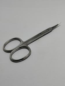 Tijeras para cutículas de grado quirúrgico, acero inoxidable alemán, hoja curva de punta extrafina, 3.5 pulgadas, tijeras para manicura - Product Image 4