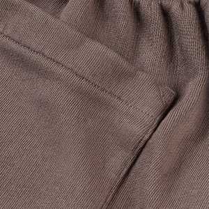 Shorts de sport décontractés pour hommes de qualité supérieure, respirants, couleur unie, broderie personnalisée sur le devant, marron, 100 % coton, taille mi-haute - Product Image 5
