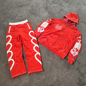 Ensemble tissé décontracté pour homme, style hip-hop, hiver, uni, personnalisé, deux pièces, 100% laine, séchage rapide, qualité supérieure, fabriqué au Pakistan - Product Image 5