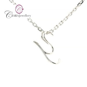 18K AU750 Solid White <b>Gold</b> Initial <b>Letter</b> Y Real Natural Diamond Charm Pendant-Trendy Gift - Product Image 3