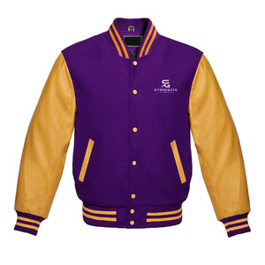 Blouson universitaire pour homme avec logo personnalisé, style classique Letterman, vêtement d'extérieur tendance pour l'hiver 2026 - Product Image 1