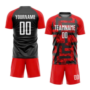 Uniforme de Fútbol de Alta Calidad, 100% Poliéster Transpirable, Nombre del Equipo y del Jugador Sublimados, Número, Camiseta de Fútbol, Kits Deportivos - Product Image 3