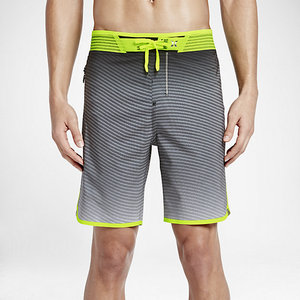 Short de bain athlétique pour homme, taille mi-haute, vert fluorescent, séchage rapide, pour le surf, la natation et les sports nautiques - Product Image 4